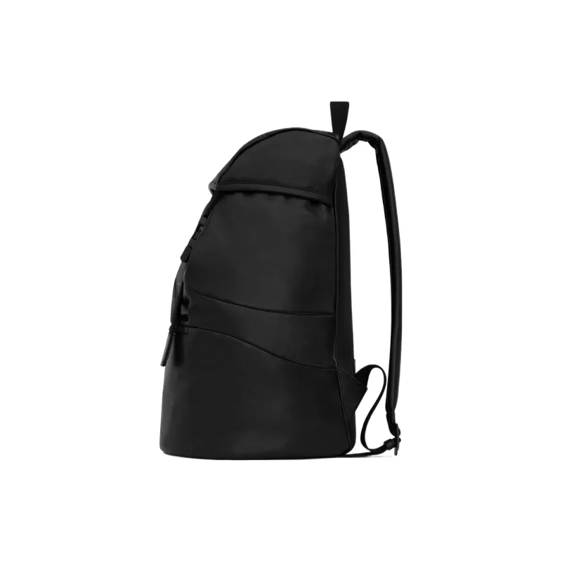 SAINT LAURENT Sheepskin With Fabric Backpack Men's Black-1