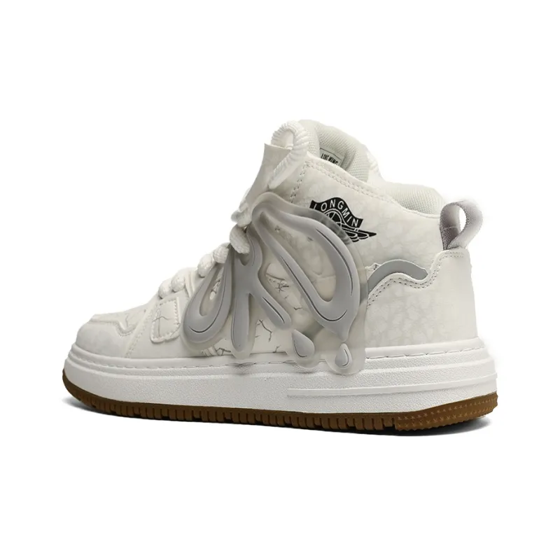 ORD Warm Slip Resistant Cushioning Wear Resistant Mid Top Skateboard Shoes Men's Beige-2