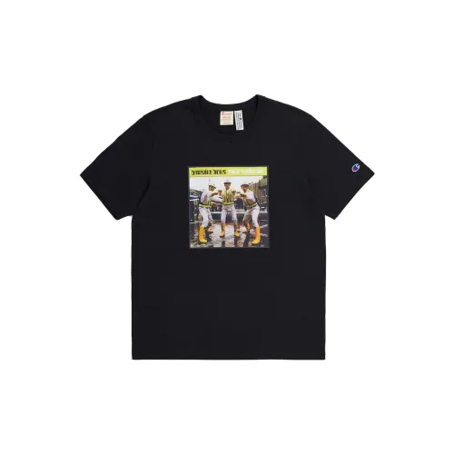 Champion X Beastie Boys Co-brand T-Shirts Men Black