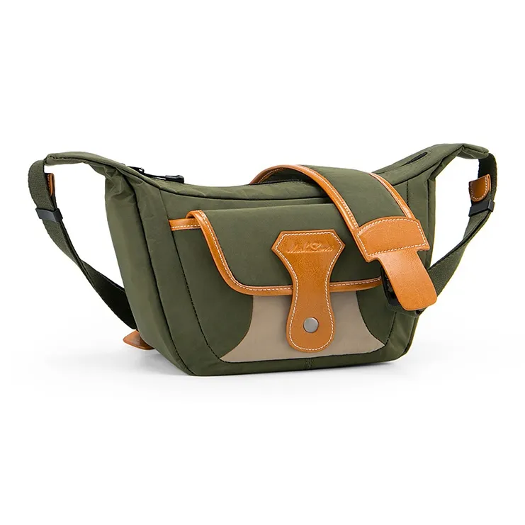 MashaLanti Synthetic Leather Crossbody Bag Cell Phone Pouch Fanny Pack Regular Unisex Green-1
