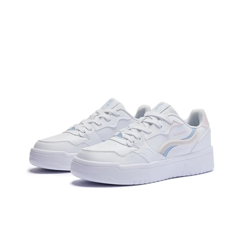 QIAODAN Cushioning Lightweight Low Top Skateboard Shoes Women's Jordan White Cloud Pink-1