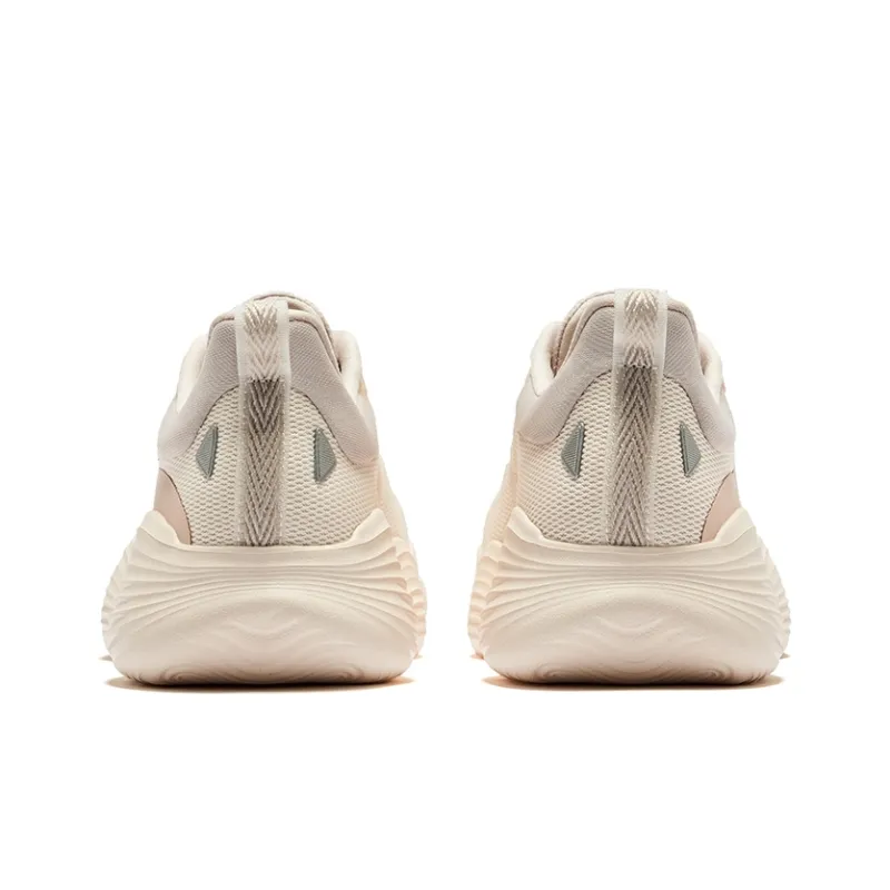 Erke Boom Bomb 2.0 Cushioning Wear Resistant Low Top Casual Running Shoes Women's White Pink-3