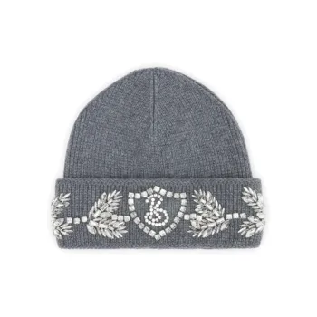 Burberry Cashmere Wool Beanies Men's Gray