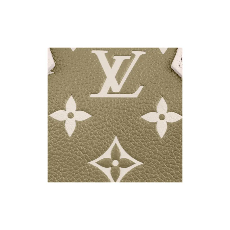 LOUIS VUITTON Speedy Bandouliere 20 Khaki Green/Beige/Cream-4
