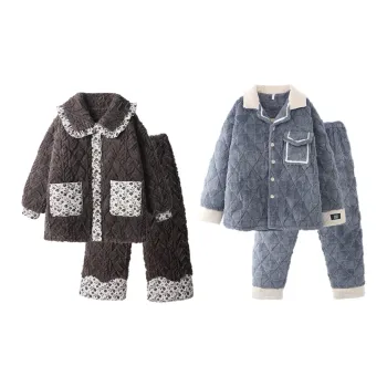 Chun Xi Pajama Set Unisex Tin Can Gray Haze Blue