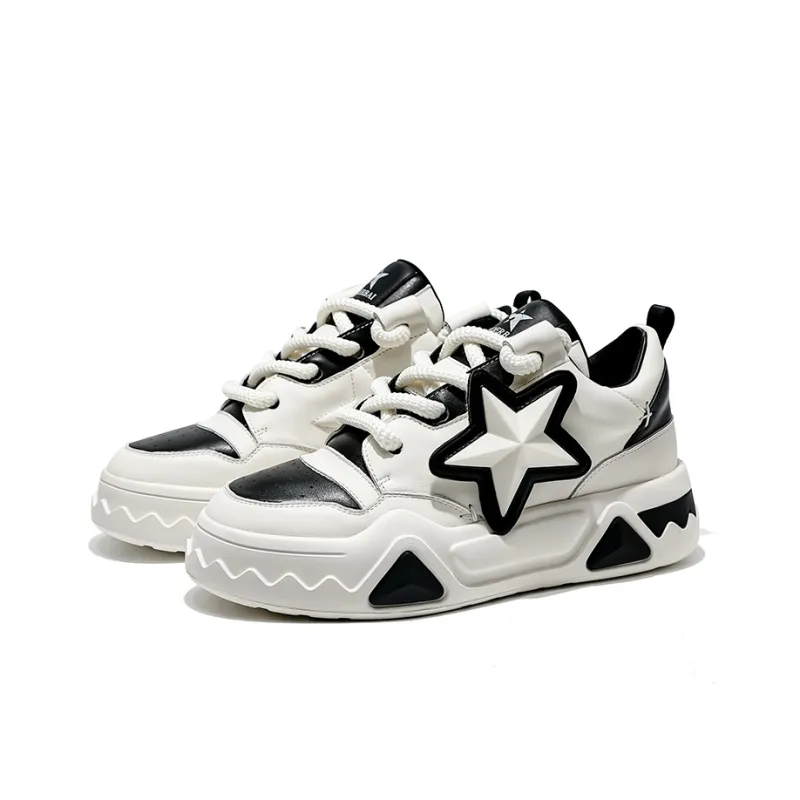 MOERBAI Skateboard Shoes Unisex Low Top White Black/White Yellow/White Blue/Gray-3