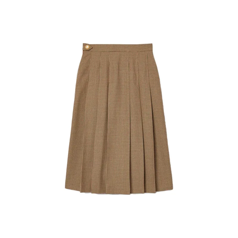 LACOSTE Casual Long Skirts Women's Light Brown-1