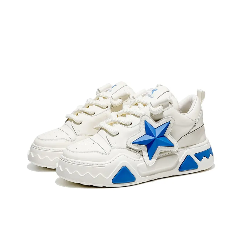 MOERBAI Skateboard Shoes Unisex Low Top White Black/White Yellow/White Blue/Gray-15