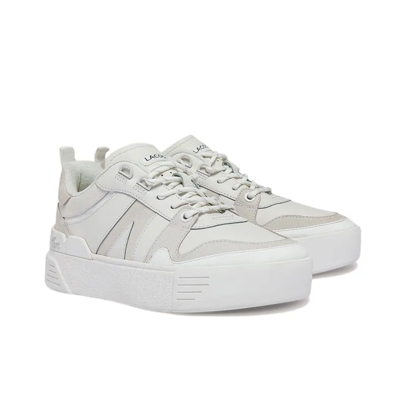 LACOSTE Low Top Skateboard Shoes Women's White-2