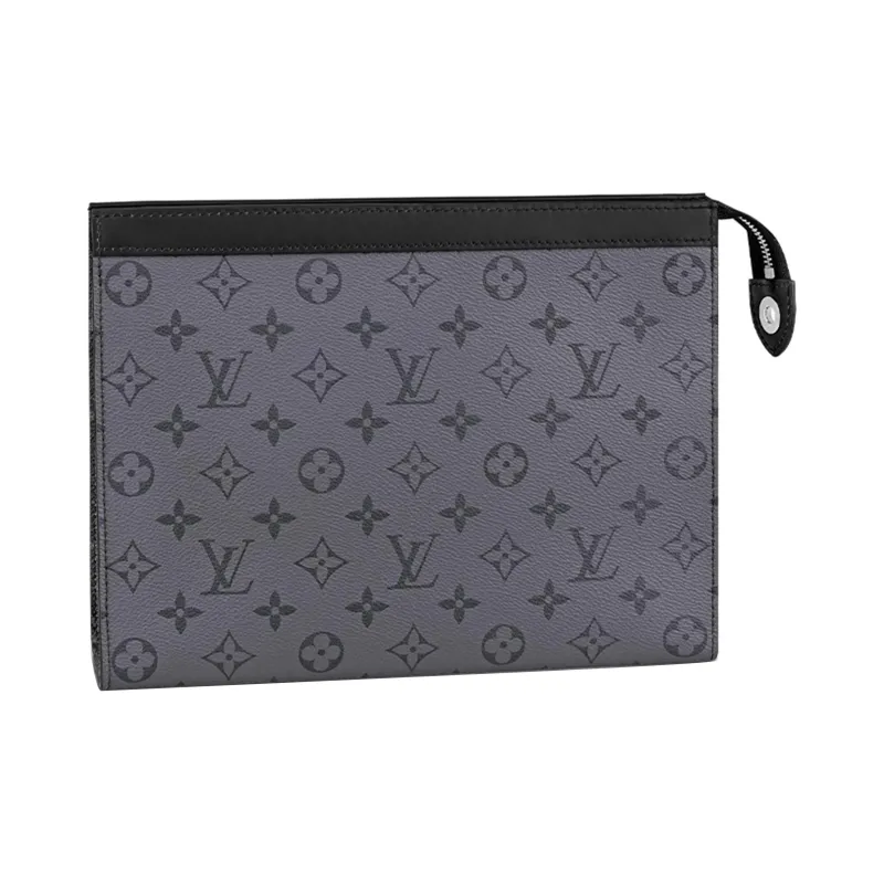 LOUIS VUITTON Pochette Voyage Monogram Eclipse Reverse Mm Gray-0