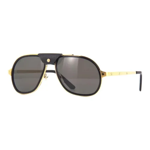 CARTIER Acetate Aviator Sunglasses Men's Black