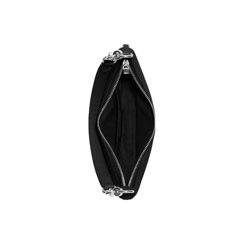 COACH Payton Leather Crescent Bag, Shoulder Bag, Handbag, Shoulder Bag Women's Black-2