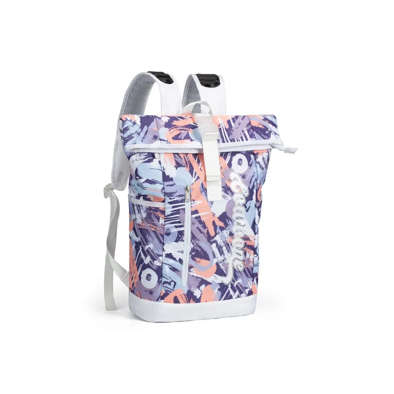 COWBONE Polyester Laptop Backpack Unisex Graffiti Purple-1