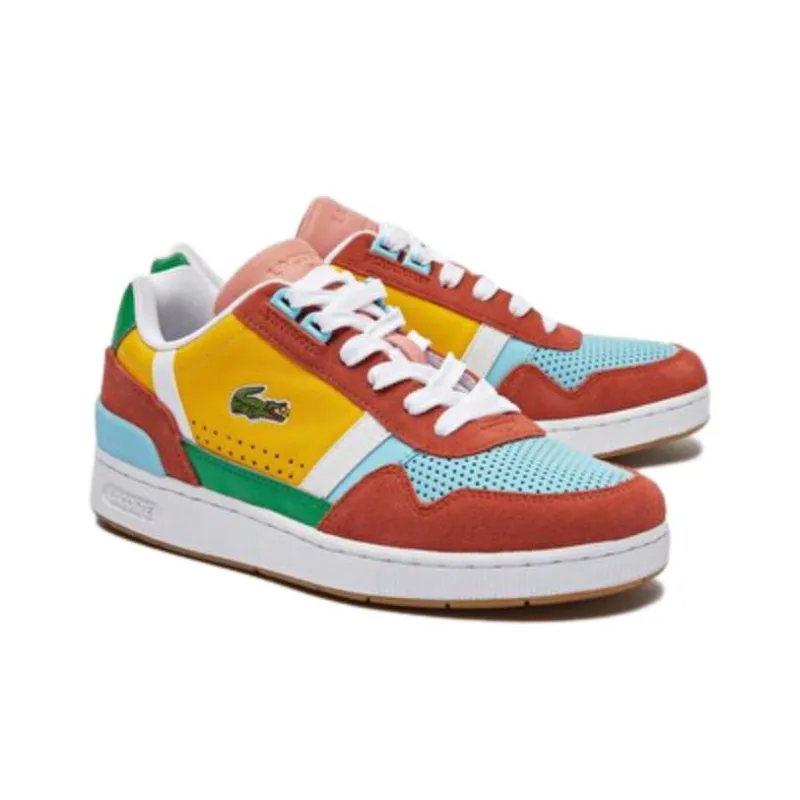 LACOSTE Low Top Skateboard Shoes Women's Multicolor-3