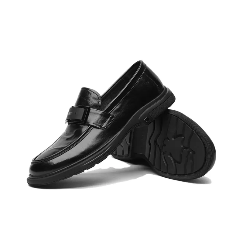 CROWN Loafers Men's Black One Yard Larger-3