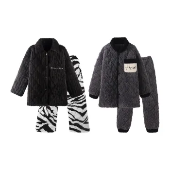 Chun Xi Pajama Set Unisex Black / Black Grey