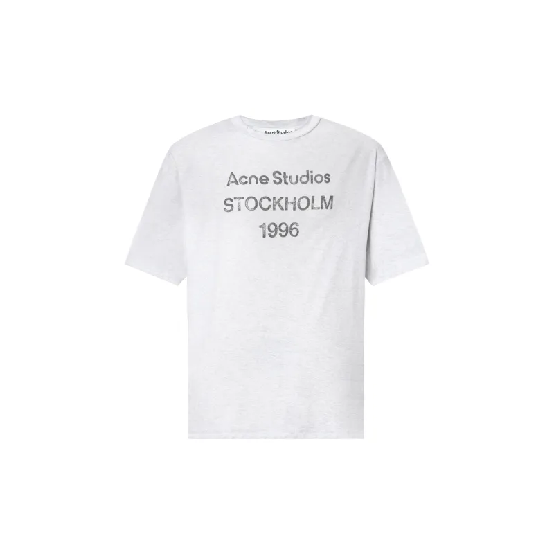 ACNE STUDIOS ロゴ ジャージーTシャツ Acne Studios Logo Printed Crewneck T-Shirt L - POIZON