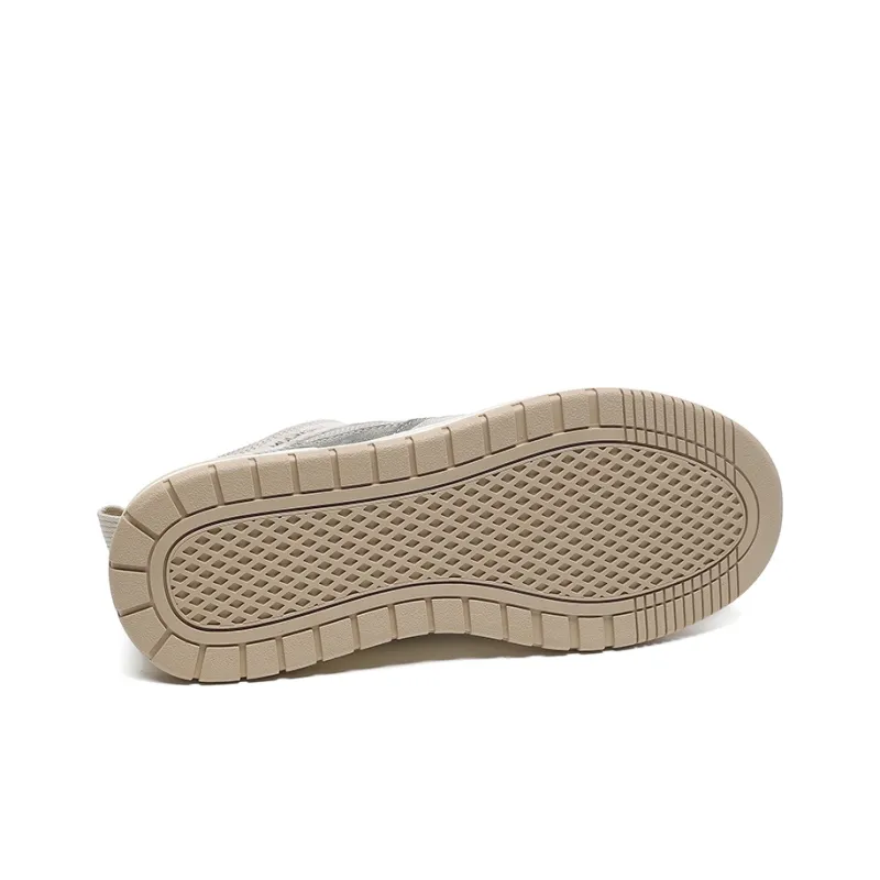 Mulinsen MULINSEN Cushioning Moisture-Wicking Height Increasing Lightweight Breathable Low-Top Casual Shoes Men's Khaki-5