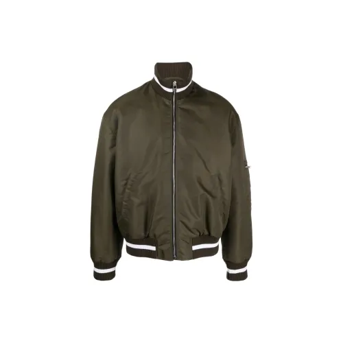 MSGM Jackets Men Olive Green