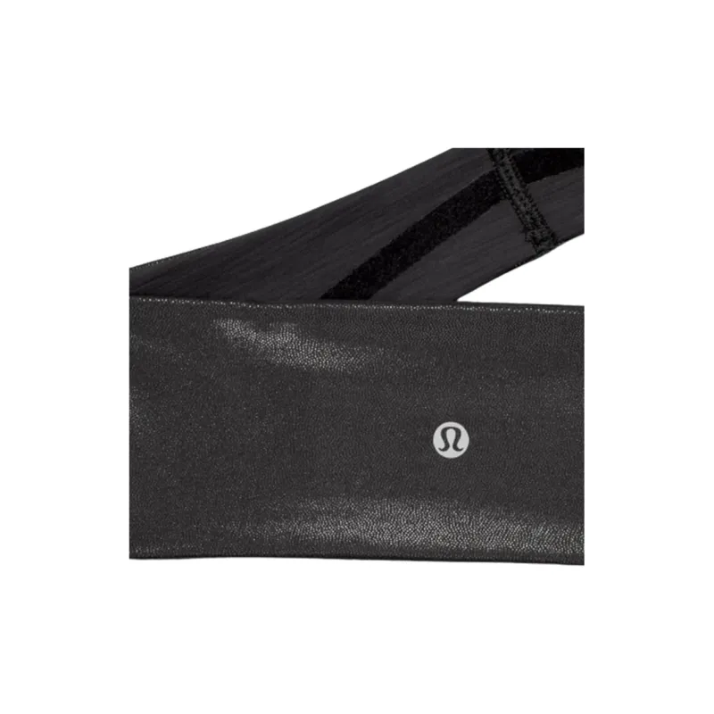 Lululemon Sweatbands Lace-Up Radiation Foil Printing Black Women's-0
