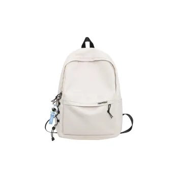 Deli Bear Nylon Backpack Large Size White/Black