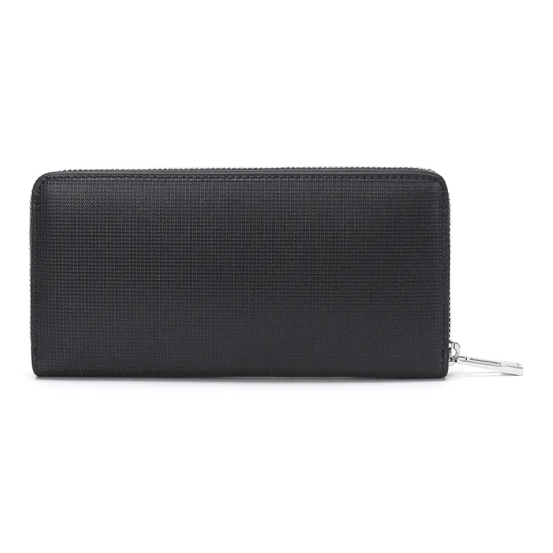 ELLE HOMME Cow Split Leather Wallet Handheld Bag Clutch Regular Men's Black-2