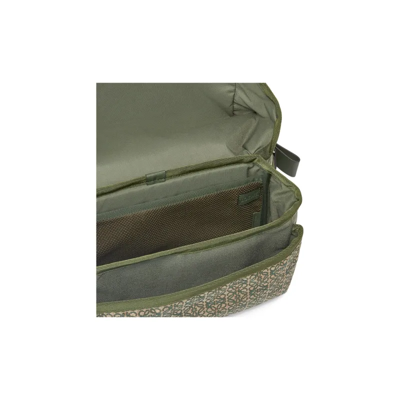 LOEWE Anagram Jacquard With Canvas Shoulder Bag Regular Men's Khaki Green-4