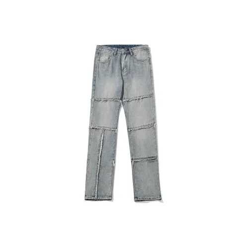 SWAMP AREA Jeans Unisex Vintage Blue