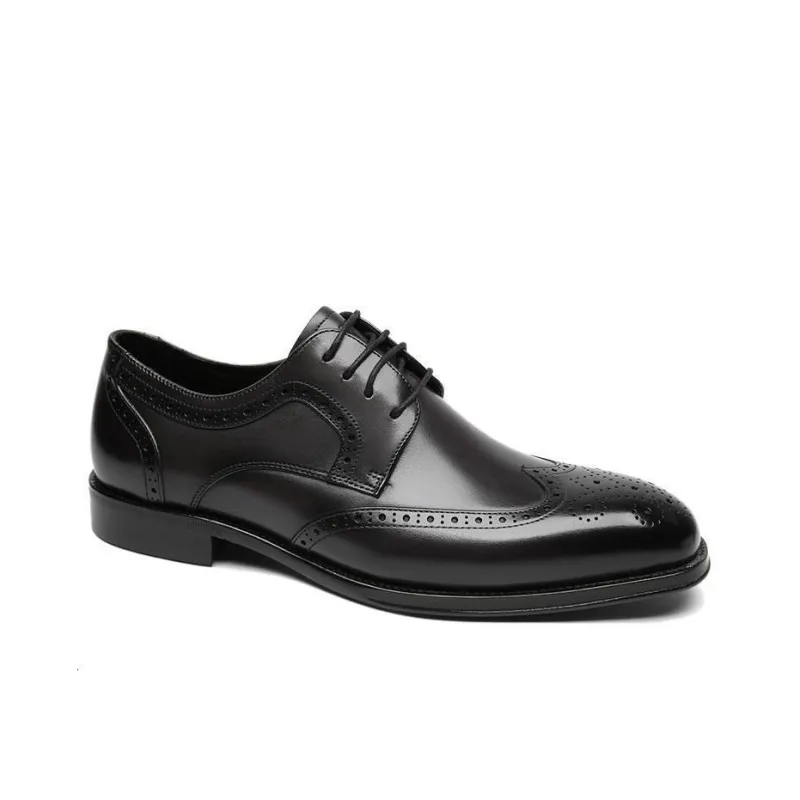 CROWN Dress Shoes Men's One Yard Larger-2