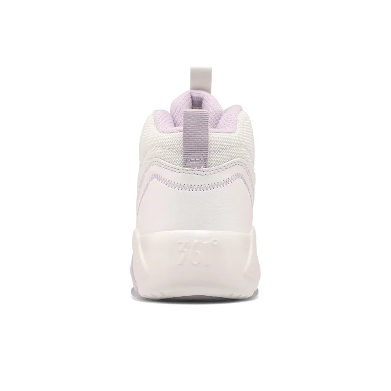 361° Life Collection Warm Mid Top Casual Shoes Women's White Purple-2
