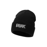 Black Knitted Fabric Beanie