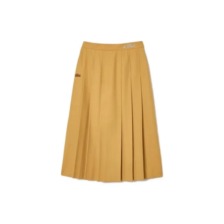 LACOSTE Casual Long Skirts Women's Yellow-1