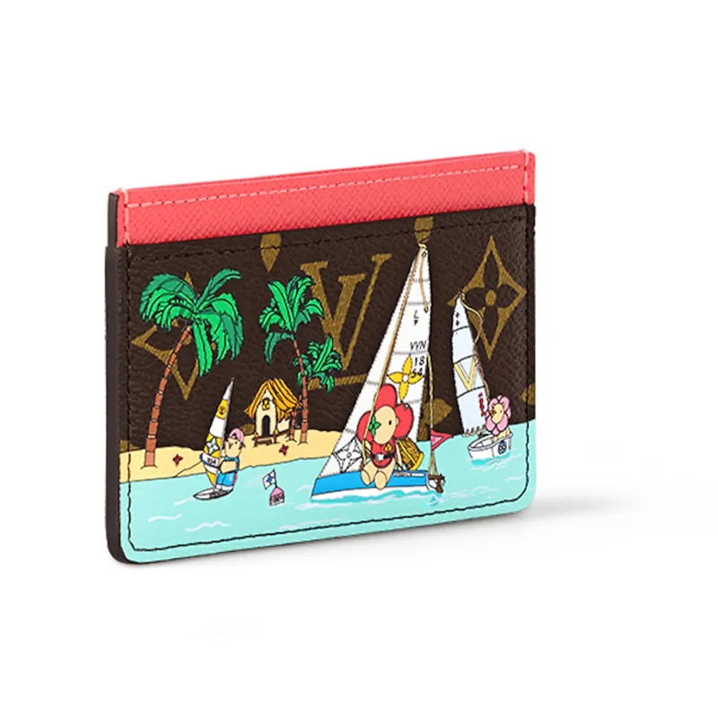 LOUIS VUITTON Card Holder Dragon Fruit Pink-1
