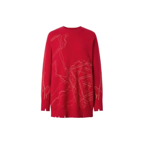 JZ. ANNAKRO Sweaters Women's Large Red Floral