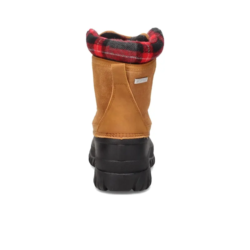 Skechers Warm Wear Resistant Cushioning Short Snow Boots Women's Brown Black-3