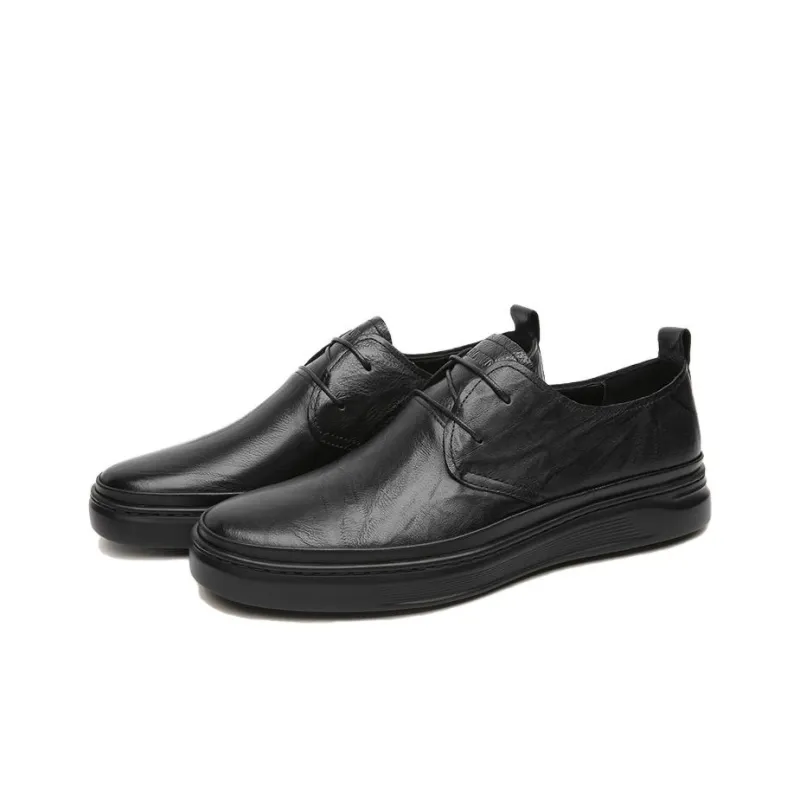 CROWN Casual Shoes Men's Black One Yard Larger-2