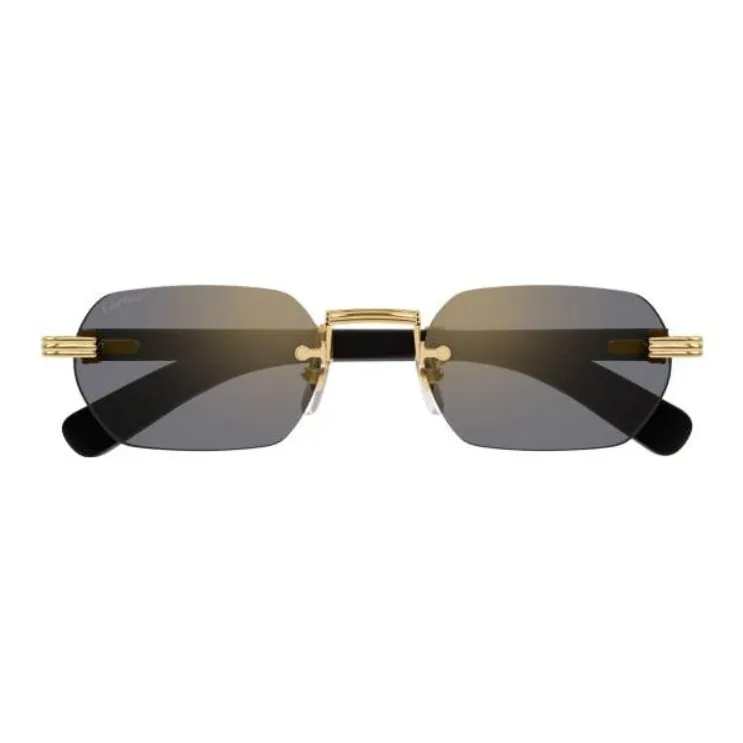 Cartier Rectangular Rimless Sunglasses-1