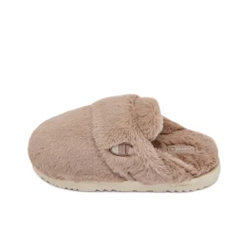 Champion Fuzzy Wrap toe Slippers Women's Brown