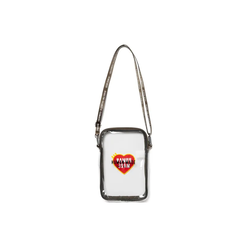 HUMAN MADE PVC Cell Phone Pouch, Shoulder Bag, Crossbody Bag Medium Size Unisex Olive Umber-2