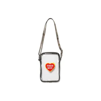 HUMAN MADE PVC Cell Phone Pouch, Shoulder Bag, Crossbody Bag Medium Size Unisex Olive Umber