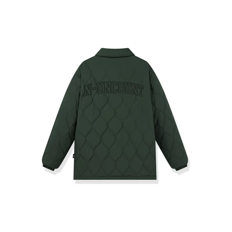 QIAODAN Puffer Jackets Men Moon Gray Green-1
