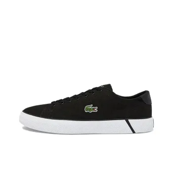 LACOSTE Skateboard Shoes Men Low Top Black