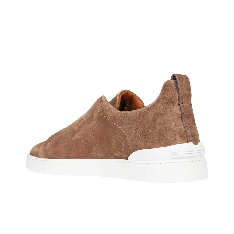 Zegna Suede Low-top Sneakers-3