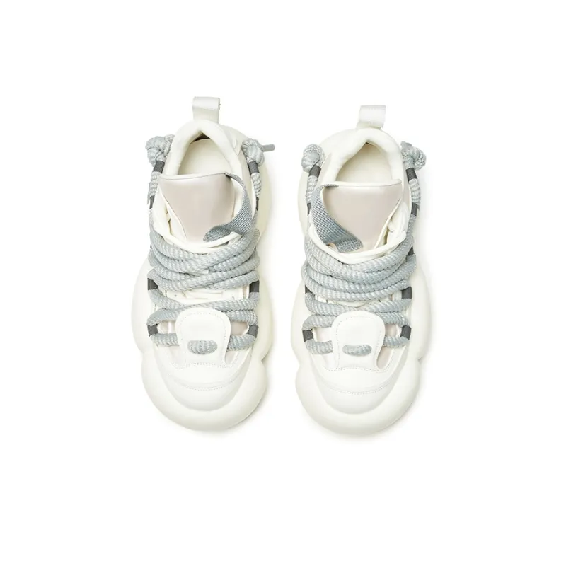 XMZY Balloon Party Height Increasing, Lightweight, Breathable, Slip Resistant Chunky Sneakers Unisex-25