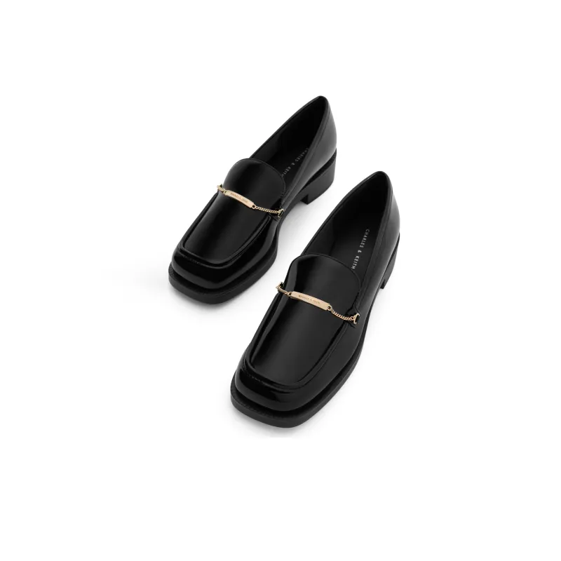 CHARLES&KEITH Small CK Loafers 3.6cm Women's-2