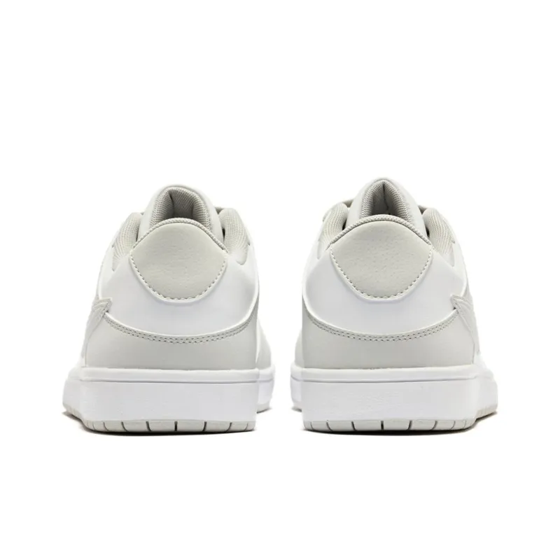QIAODAN Skateboard Shoes Men Low Top White Gray-3