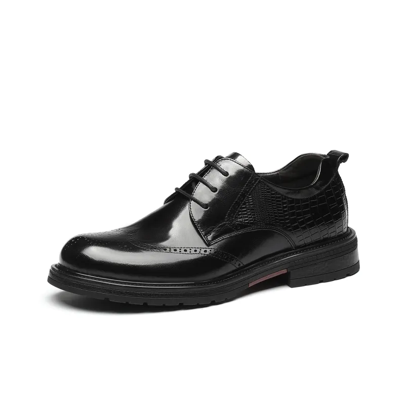 15 MINS Dress Shoes Men Low Top Black/Brown-1