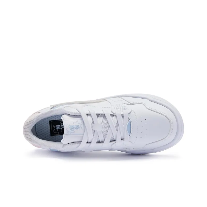 QIAODAN Cushioning Lightweight Low Top Skateboard Shoes Women's Jordan White Cloud Pink-2