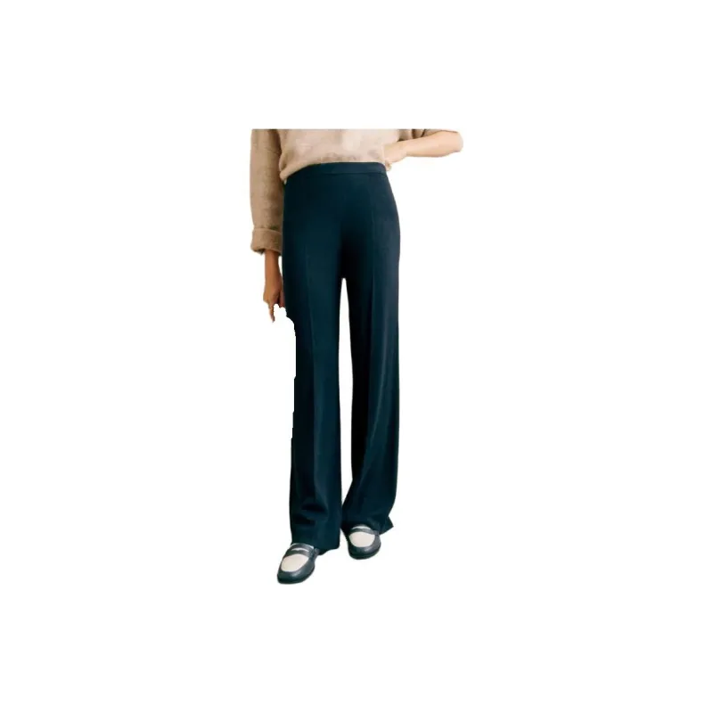 Sézane Casual Pants Women's Marine Blue-1