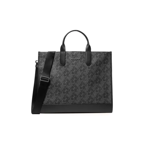 MICHAEL KORS Hudson Canvas Tote Bag Shopping Bag Shoulder Bags Handbags Regular Men's Black